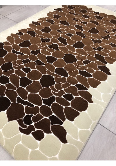 Saray Halı Klasik 10698 V 150X230 Kahve Krem 4 M2 Halı !