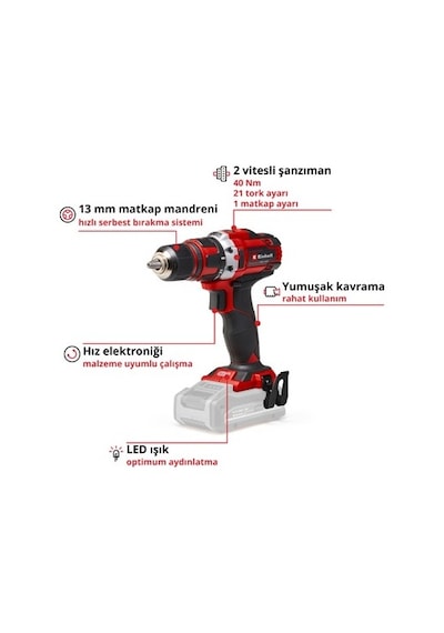 Akülü Vidalama, 18v Güç Ve 40 Nm Maksimum Tork İle Etkili Kullanım