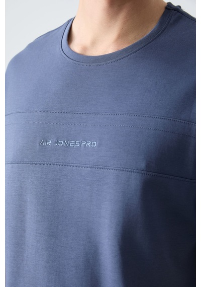Petrol Pamuklu Kalın Yumuşak Dokulu Oversize Fit Basic Erkek Şort Takım - 85257