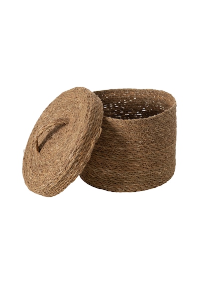 Mudo Home Sımon Kapaklı Düzenleyici Naturel 22x22x17 Kahverengi