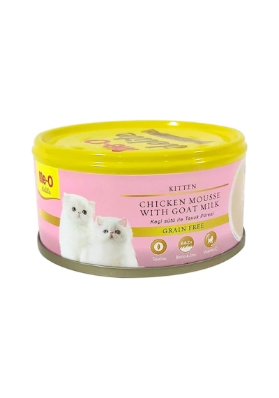 Me-O Delite Tavuk Ve Keçi Sütü Tahılsız Konserve Yavru Kedi Maması 12 x 80 G