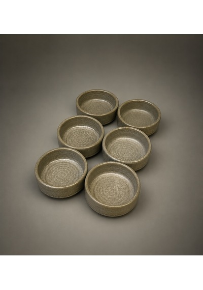 6'lı Adelfa Ripple Stackable Bowl 6 Cm 35cc Sosluk-reçel-kahvaltı Çok renkli