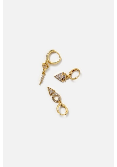 Tılsım Set Küpe Gold