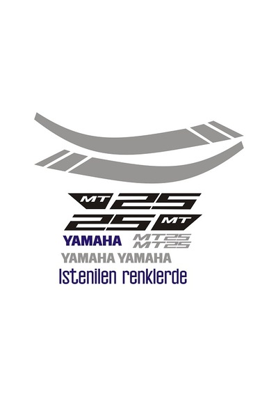 Mt25 Sticker Seti.Yamaha Mt25.Mt 25