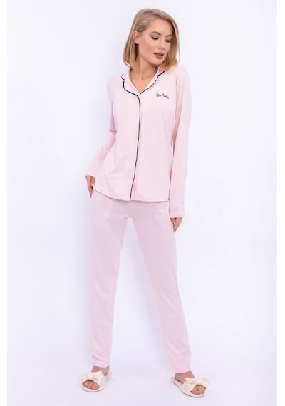 Pierre Cardin Pc7717 Gömlek Yaka Pijama Takım 001