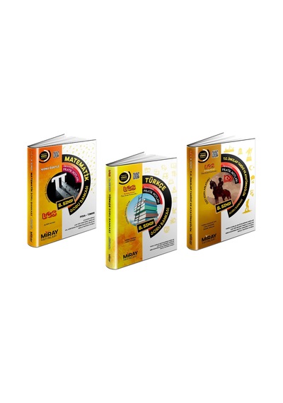 Miray 8. Sınıf Lgs Matematik + Türkçe + İnkılap Soru Seti 3 Kitap