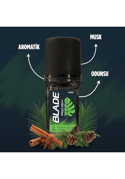 Emotion Natural Breeze Kadın Deodorant 150 ML + Roll-On 50 ML + Blade Green Dream Erkek Deodorant 150 ML + Green Dream Roll-On 50 ML