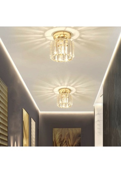 Luna Lighting Luxury Plafonyer Gold Avize 2 Adet LUNAMSLFGD-2 Altın