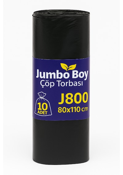 Pundix Pundıx J800 Jumbo Boy Çöp Torbası 80x110 Cm 1 Koli 10 Rulo X 10 Adet Profesyonel Endüstriyel Kullanım Dayanıklı, Sızdırmaz Ve Geniş Hacimli Çöp Poşeti