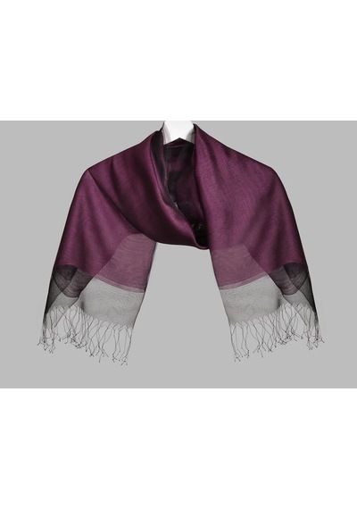 Ar0026-7175 Armanda Şal Siyah - Mürdüm