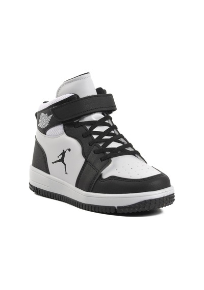 Ayakmod Haykat Uzun-f Siyah-beyaz Çocuk Hi Sneaker 001