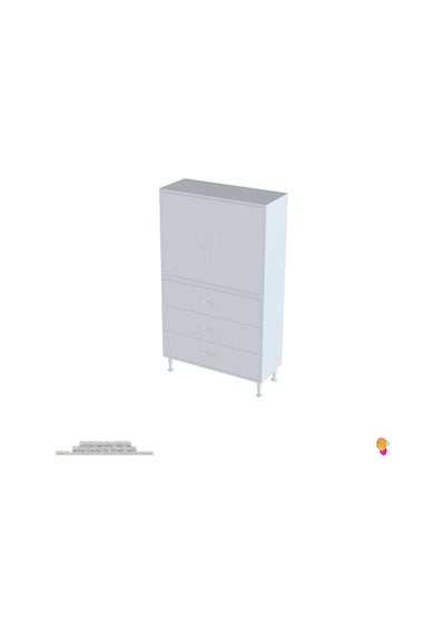 Modilayn İlkim 70 X 138 X 32,5 Cm' Lik Kapak İçi Çift Raflı Ve 3 Çekmeceli Düzen Harikası Dolap Beyaz Modilayn İlkim 70 X 138 X 32,5 Cm' Lik Kapak İçi Çift Raflı Ve 3 Çekmeceli Düzen Harikası Dolap Beyaz