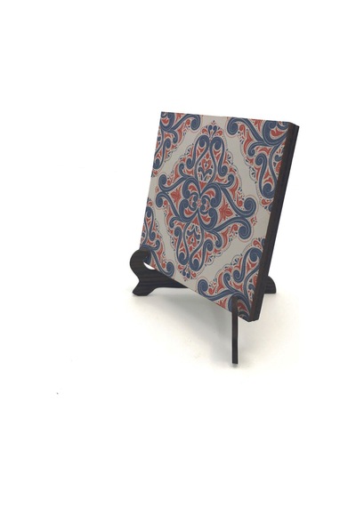 İtalyan Çini Deseni Baskılı Mdf Masaüstlük 10x10 658