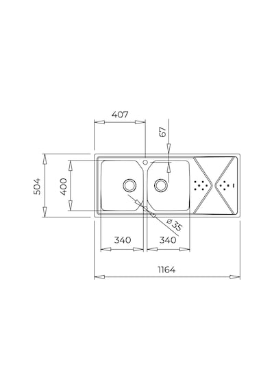 Teka Brooklyn 80 M- x p 2B 1D Brooklyn Paslanmaz Çelik Eviye - 115160010