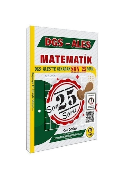 Dgs - Ales Matematik Son 25 Soru / Kolektif
