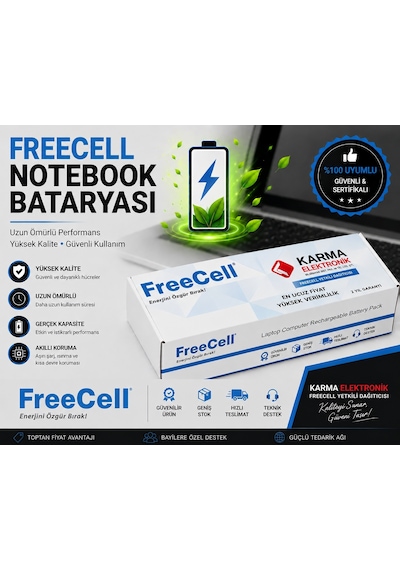 Freecell Dell Inspiron N5010, N5110, N7010 Notebook Bataryası - 6