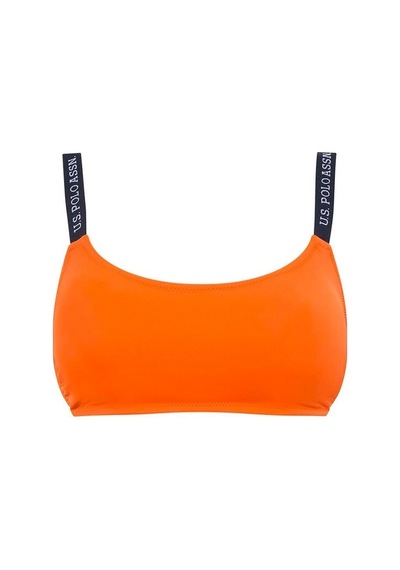 U.S. Polo Assn. Kadın Turuncu İnce Askılı Bikini Üst 21502