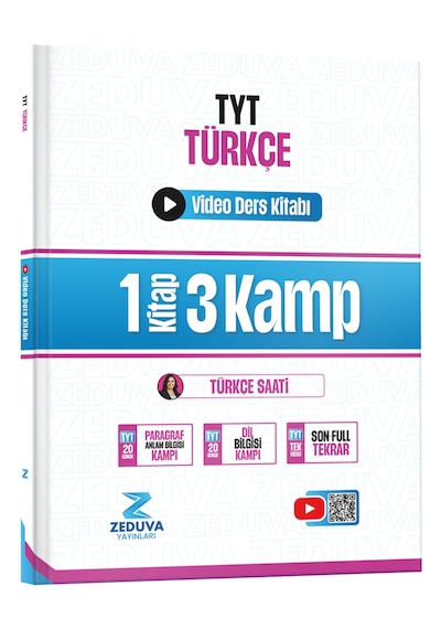 Zeduva Türkçe Saati Tyt Türkçe 1 Kitap 3 Kamp Video Ders Kitabı