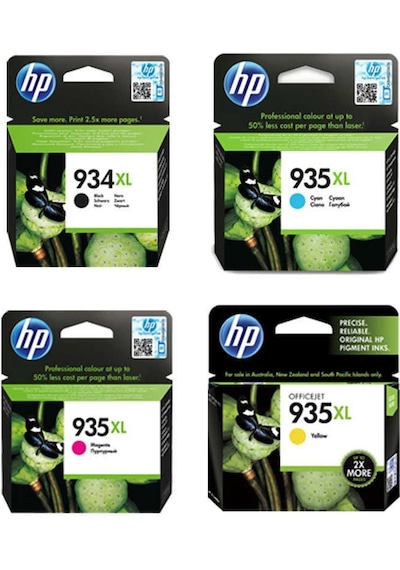 Hp 934Xl Hp 935Xl Kartuş 4'Lü Set