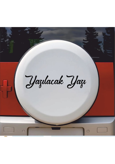 Kişiye Özel Ad Soyad Sticker 2 Adet - Araba Oto Motosiklet Karavan Sticker - 00121 15 Cm