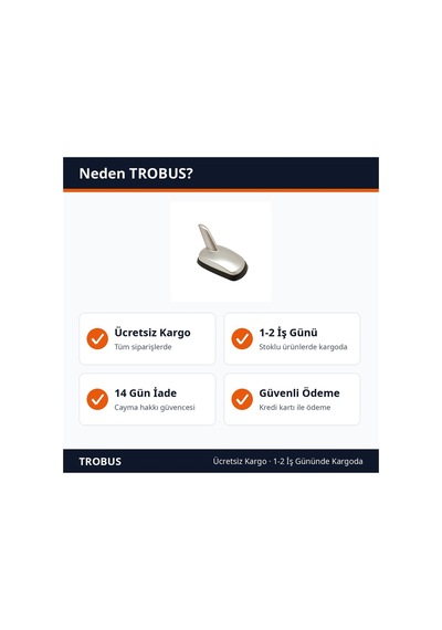Trobus Süs Anten Audi Tipi Tabanlı 9x6x7 Cm Gri
