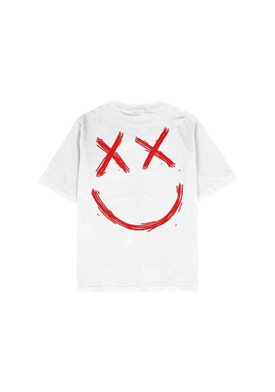 Tarzsokak Hellboy Beyaz Oversize Unisex T-shirt