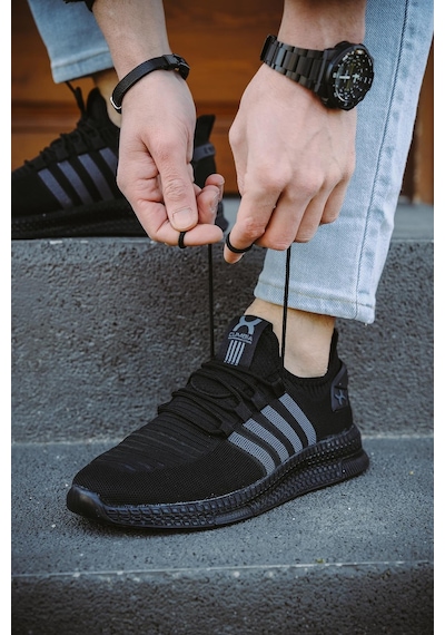 Cbm 4025 Şeritli Hafif Günlük Yürüyüş Koşu Fileli Erkek Sneaker 001