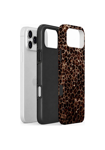 Velvoria Valestra Klasik Leopar Apple iPhone Uyumlu 17 Pro Darbe Korumalı Kılıf Valestra Select - Klasik Leopar