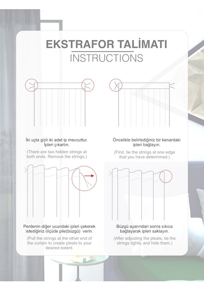 Gri Keten Görünümlü Ekstraforlu Tül Perde Linen Touch Serisi GRİ