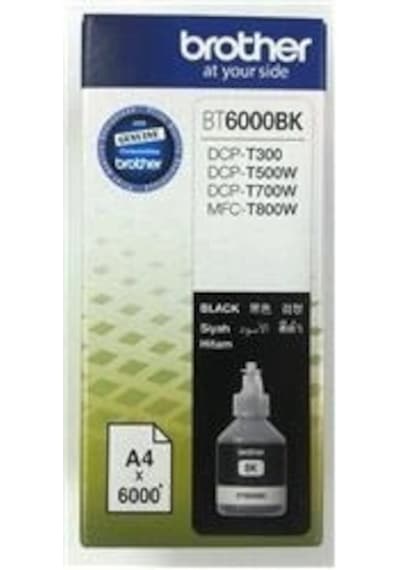 Brother Bt6000bk Black Siyah 6.000 Sayfa Şişe Mürekkep Dcp-t300-t500-t700 Mfc-t800 Kdo