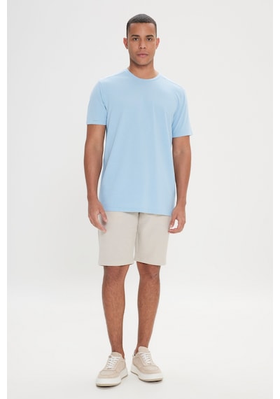 AC&Co / Altınyıldız Classics Erkek Acık Mavı Slim Fit Dar Kesim Pamuklu Bisiklet Yaka Tişört Acık Mavi AC&Co / Altınyıldız Classics Erkek Acık Mavı Slim Fit Dar Kesim Pamuklu Bisiklet Yaka Tişört Acık Mavi