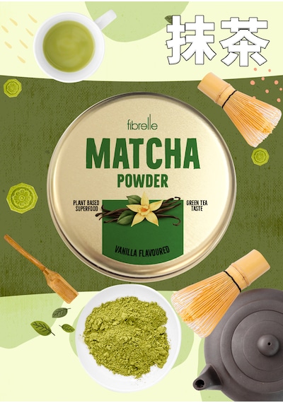 Fibrelle Matcha Vanilya 25 G Teneke Kutu