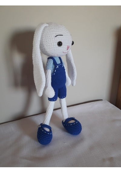 Amigurumi Mavi Uzun Kulak Tavşan