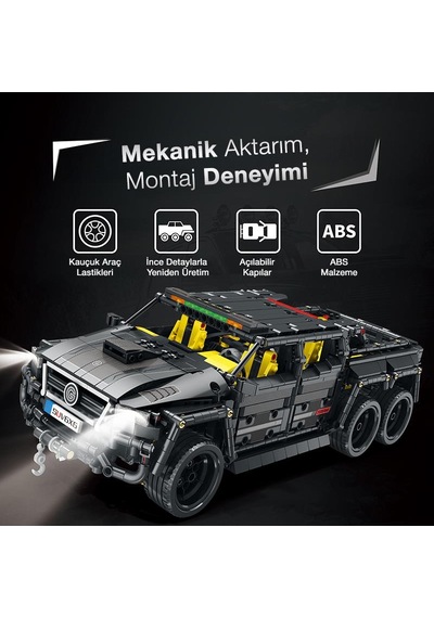 Reobrix Technic 11001 Mercedes Benz G700 Brabus 6x6 Yaratıcı Yapı Blok Seti Building Block 2162parça