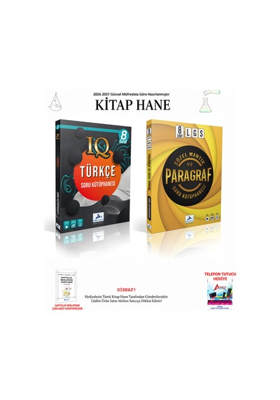 Paraf 8. Sınıf Sözel Mantık Ve Paragraf, Türkçe Iq 2 Kitap Seti