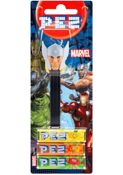 Pez Dispenser Marvel Thor Meyve Aromalı Şekerleme Makinesi Ve Şekerleme Yedekleri