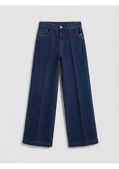 Lcw Modest İndigo Wideleg Kadın Jean Pantolon