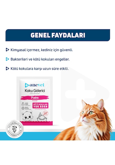 Onevet Kedi Koku Giderici Pudra Kokulu 15 x 25 G