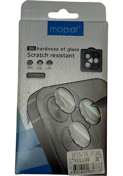 Apple Uyumlu iPhone 15 / 15 Plus Lens Koruma Sarı Sarı