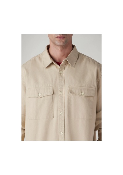 Levi's Levi S Erkek Bej Relaxed Fit Ceket Gömlek-008jd-0001