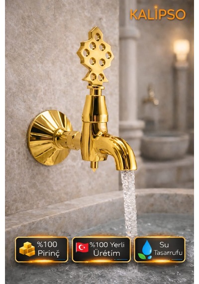Kalipso Osmanlı Hamam Musluğu Altın