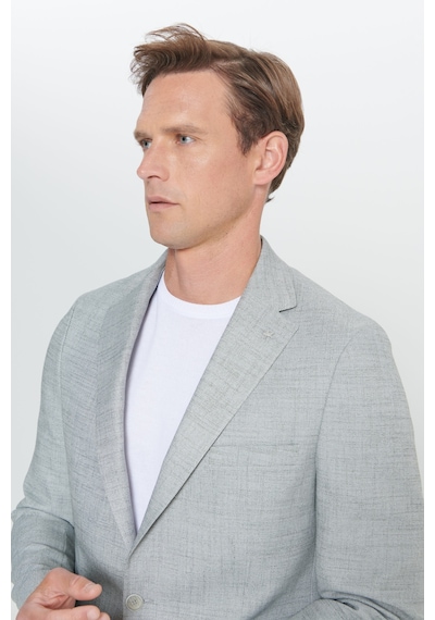 AC&Co / Altınyıldız Classics Erkek Yesıl Slim Fit Dar Kesim Mono Yaka Kapak Cepli Diagonal Esnek Ceket Yesıl AC&Co / Altınyıldız Classics Erkek Yesıl Slim Fit Dar Kesim Mono Yaka Kapak Cepli Diagonal Esnek Ceket Yesıl