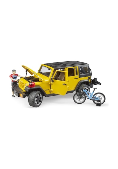 Bruder Jeep W. Rubicon & Bisiklet Ve Sürücüsü Br02543