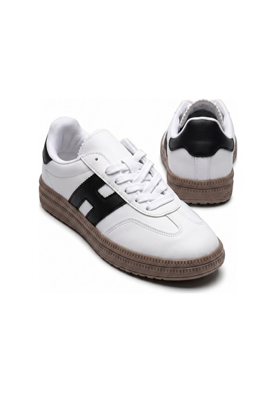 V.S.H Velvet Kadın Beyaz Desenli Kadın Retro Spor Ayakkabı Te03-2447