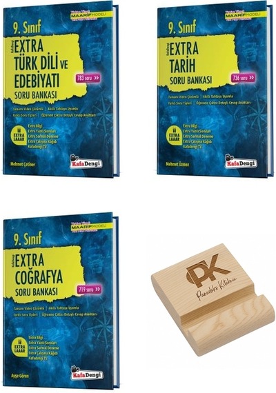 Kafa Dengi 9. Sınıf Maarif Ekstra Edebiyat Tarih Ve Coğrafya Soru Bankası 3lü Set + Teleofn Standı