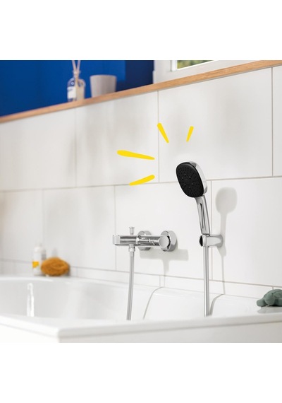 Grohe Vitalio Comfort 110 El Duşu Seti, 110mm Kare 3 Akışlı, Masaj, Yağmur Ve Jet Duşu, Duş Başlığı Tutucu, 1 Çok Renkli