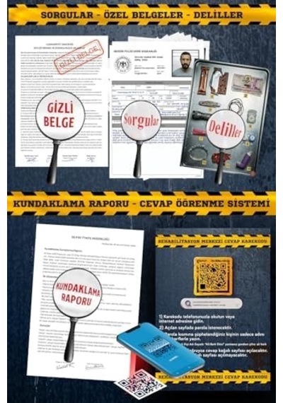 Çözülmemiş Davalar Dedektiflik Suç Çözümleme Oyunu Rehabilitasyon Merkezi Dosyası - Gizem Bulmaca Cinayet Çözme Kutu Oyunları - Katil Bulma Dedektif Oyunu - Cinayeti Çözebilir Misin Dava-9