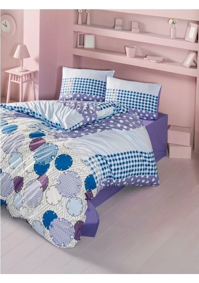 Komfort Home Tek Kişilik Ranforce Nevresim Takımı (Point)