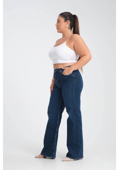 Lacarino 7652 Nita Kadın Jean Pantolon Dark Blue