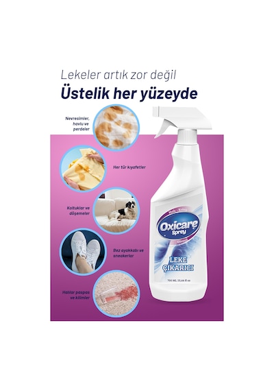Oxicare Süper Kumaş Yüzey Leke Çıkarıcı 700 ML